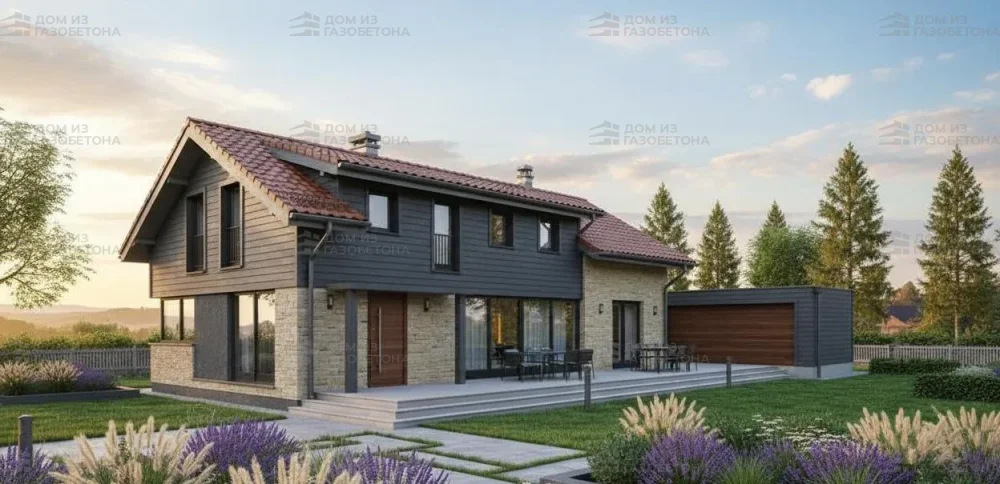 Проект Одноэтажный дом 16 на 12, 103 м2