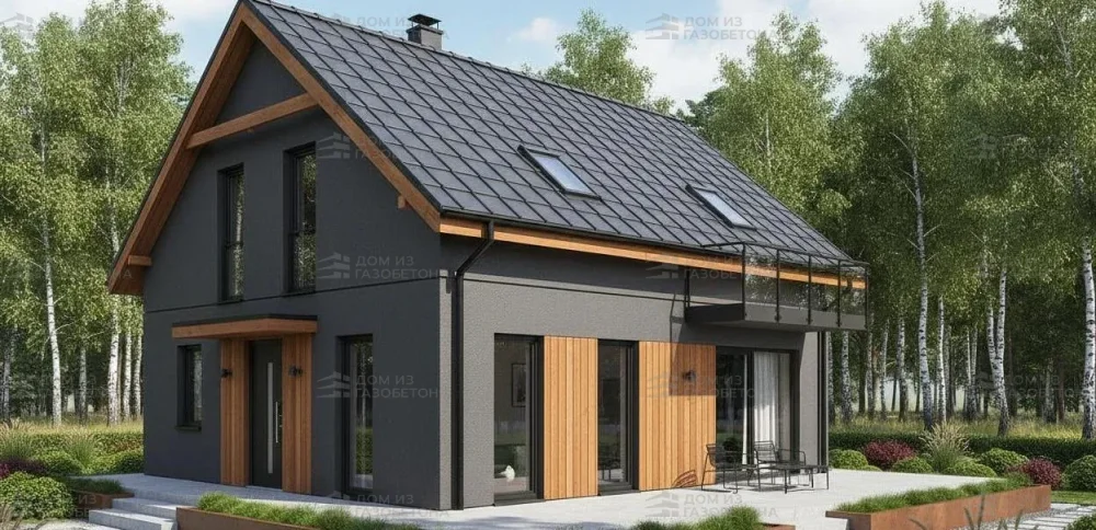 Проект Двухэтажный дом 9 на 10, 117 м2