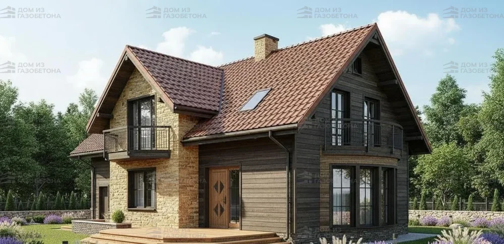 Проект Двухэтажный дом 15 на 11, 182 м2