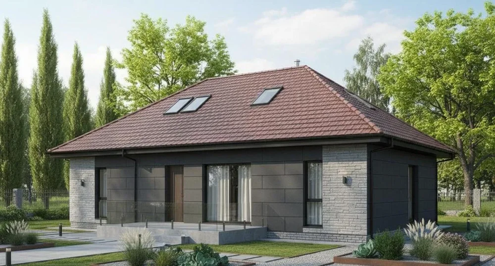 Проект Двухэтажный дом 14 на 12, 138 м2