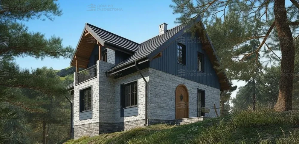 Проект Двухэтажный дом 10 на 12, 143 м2