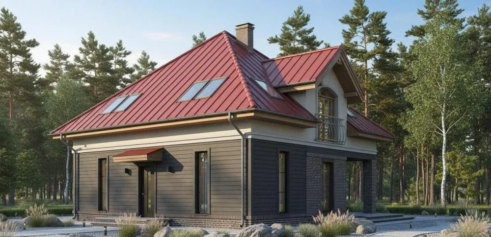 Проект Двухэтажный дом 12 на 16, 181 м2