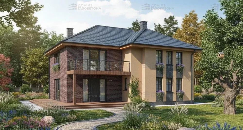 Проект Одноэтажный дом 13 на 14, 119 м2