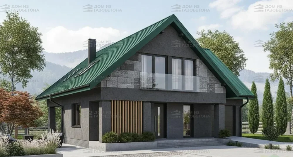 Проект Двухэтажный дом 13 на 14, 185 м2