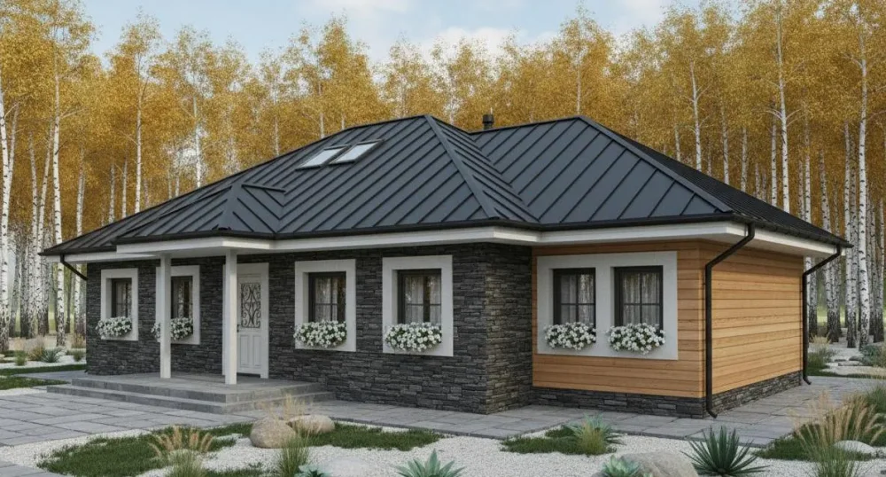 Проект Двухэтажный дом 10 на 10, 116 м2