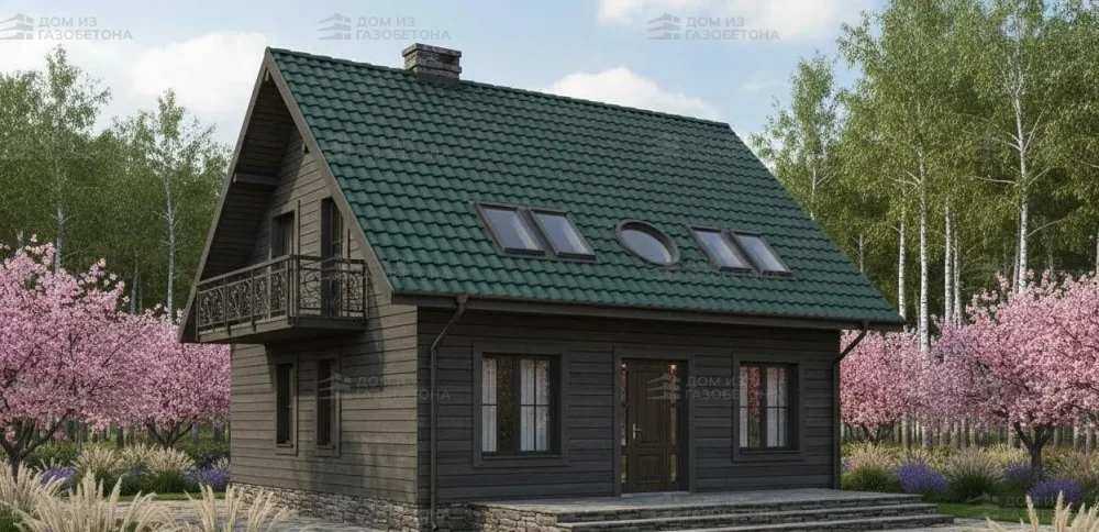 Проект Двухэтажный дом 9 на 11, 121 м2