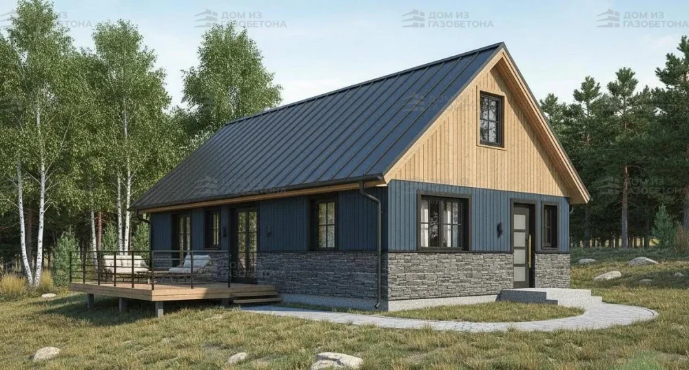 Проект Двухэтажный дом 12 на 8, 108 м2